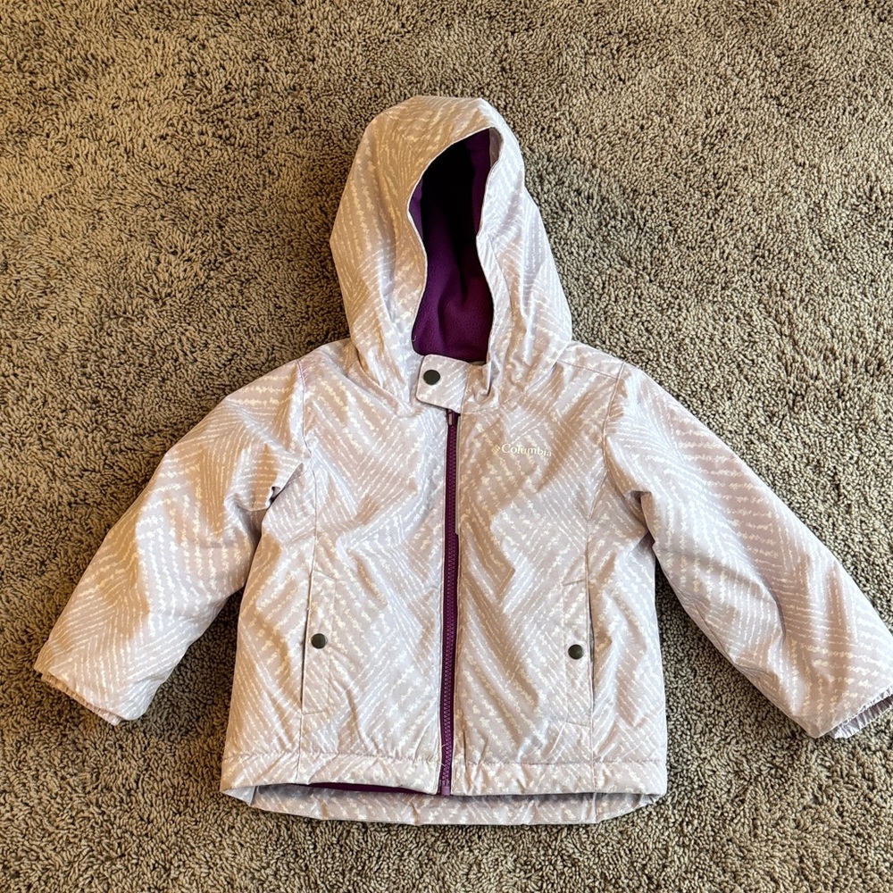 LIKE NEW Columbia toddler girls snow coat 3T